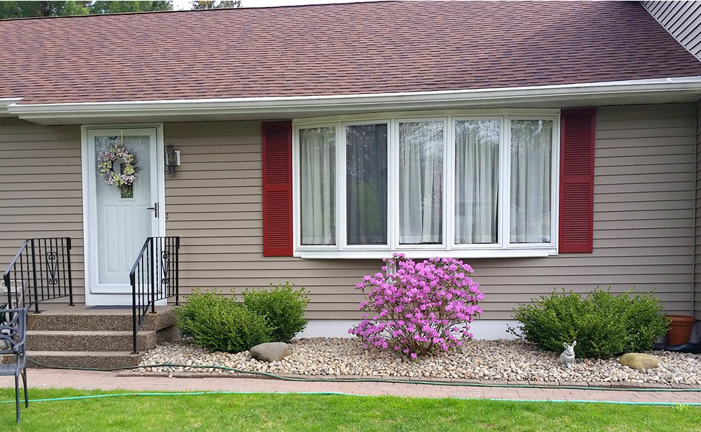 Amsterdam NY Stone Siding - Before