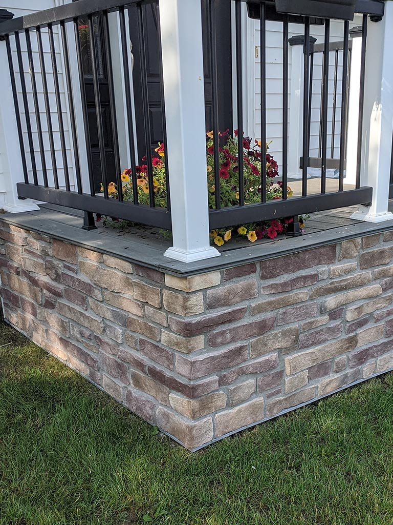 Fultonville NY Front Porch_Entryway Stonework - Porch Complete